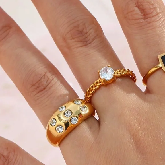 Chunky ring CZ Ring - Picture 2 of 5